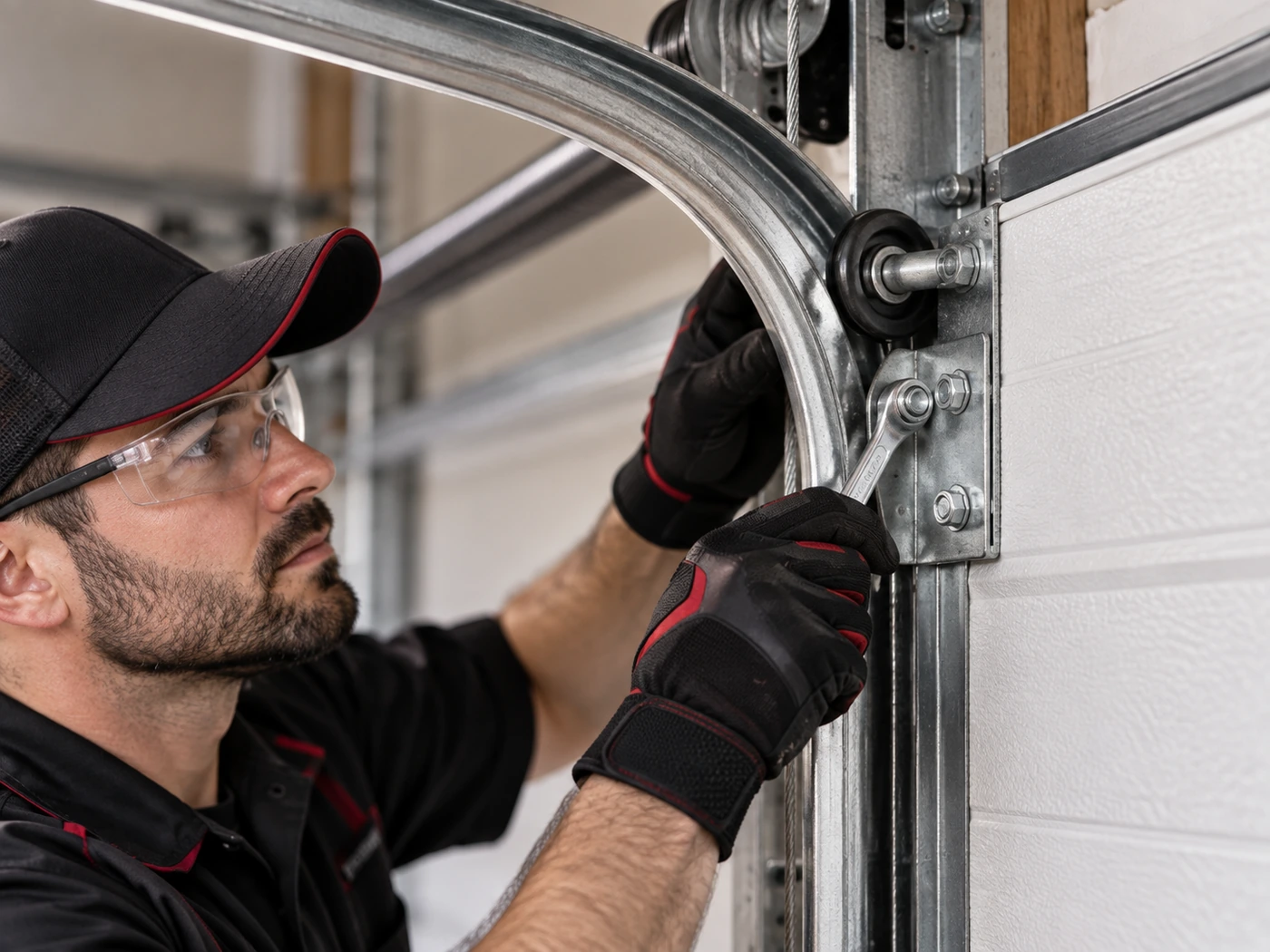 Residential garage door repair service